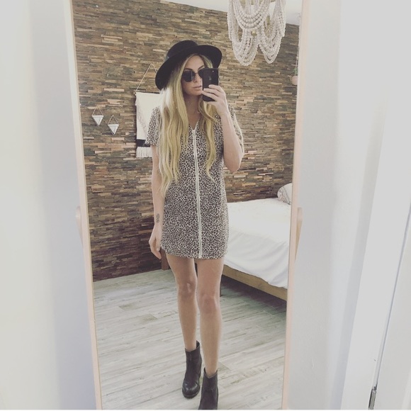 urban outfitters leopard print dress